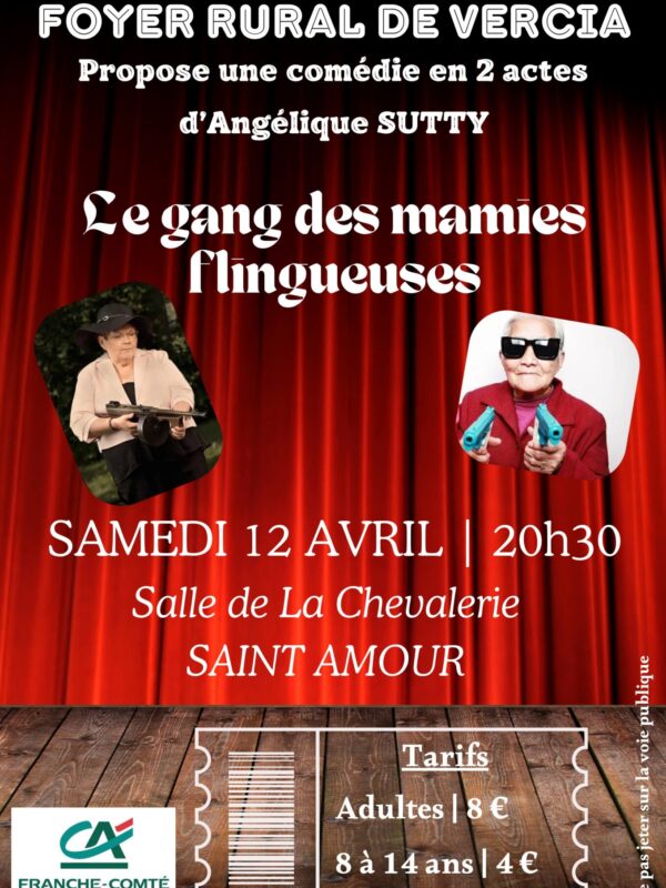 Affiche théâtre St Amour 2025