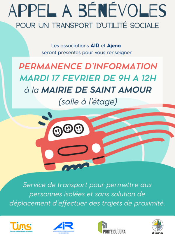 Appel à bénévoles permanence St Amour