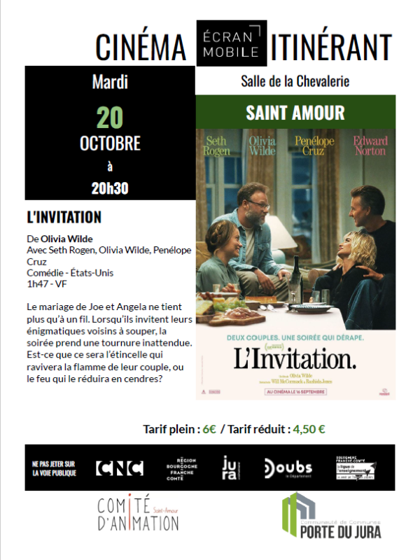 Cinéma - 20.10 - L'invitation