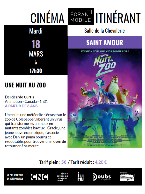 Cinéma - Une nuit au zoo