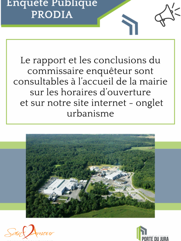 Enquête publique PRODIA