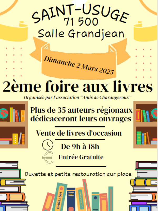 Foire aux livres - Saint-Usuge