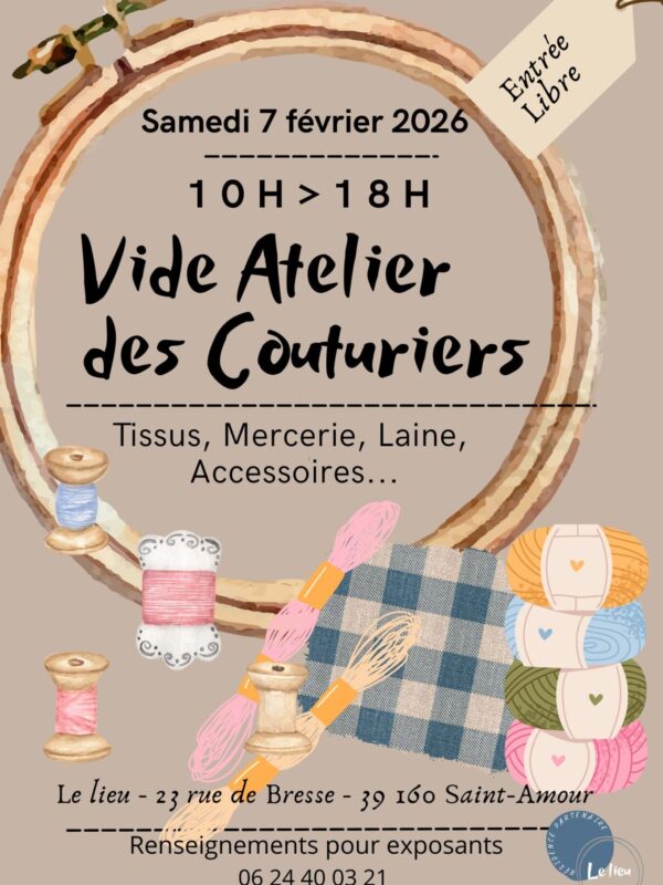 Vide atelier des couturiers