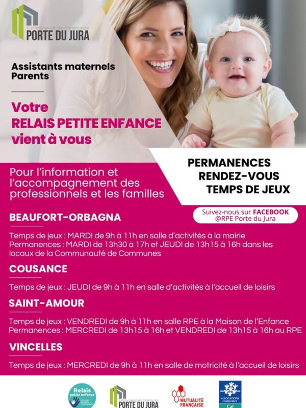 affiche RPE horaires permanence et éveil