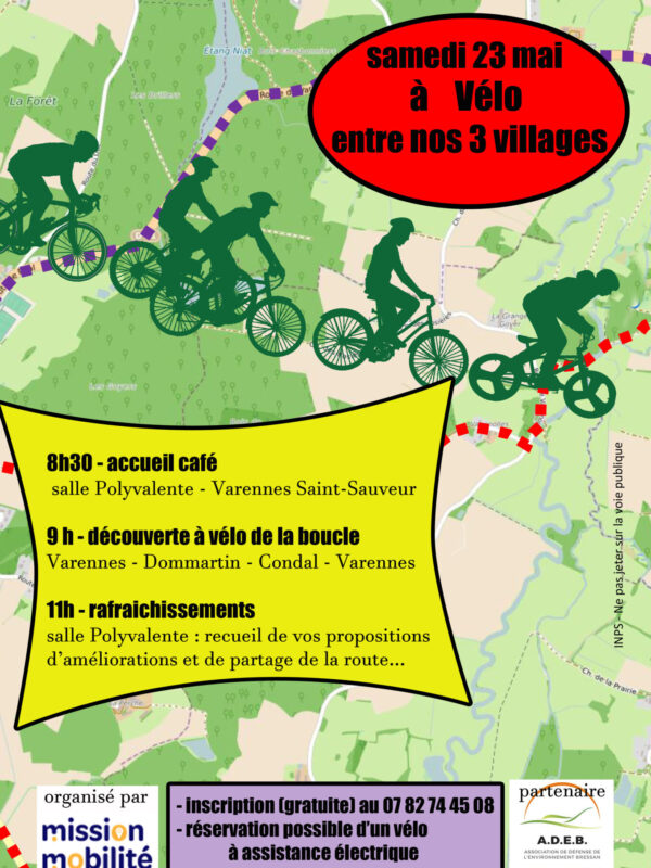 affiche boucle à vélo 23 mai 2026
